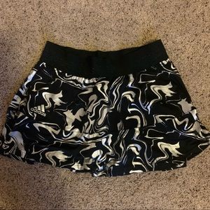 NWT adidas tennis skirt black and metallic
